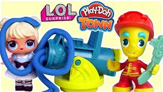 Play Doh Town & Lol Surprise Remiza Strażacka Bajki Dla Dzieci