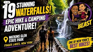 Watkins Glen State Park Hike | 19 Waterfalls, Camping & Our Finger Lakes Adventure  Brasco and Beast