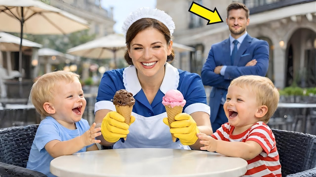 EMPRESÁRIO VIÚVO CHEGA À SORVETERIA E SE SURPREENDE AO VER A EMPREGADA JUNTO DE SEUS FILHOS