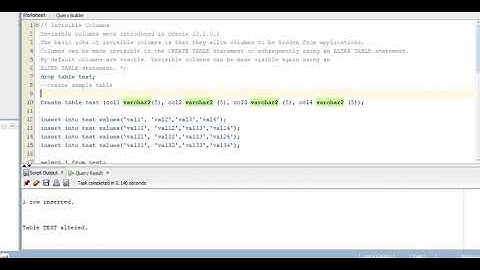 Oracle 12c New Feature - Invisible Column |How to Add column at specific location in a Table
