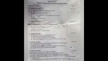 Production and operation management // MBA // new syllabus # shorts