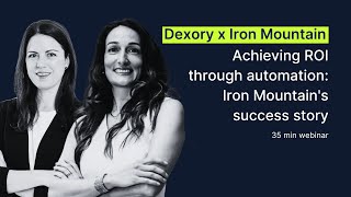 Dexory Webinar | Achieving ROI through automation: Iron Mountain&#39;s success story