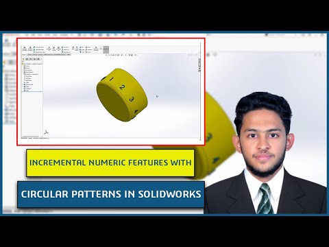 Incremental Numeric Features with Circular Patterns in SOLIDWORKS