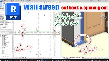Revit architecture Filters ريفيت معماري ✅ wall sweep (set back)