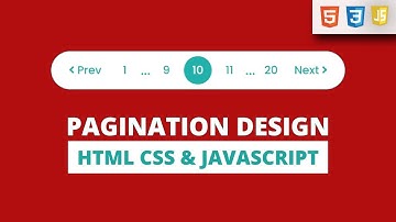How To Create Pagination Using Html, Css And Javascript || Web Design || Website Design. Html Css Js
