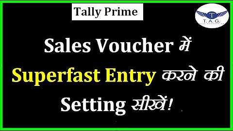 # 33 - How to Create Sales Voucher Class in Tally Prime