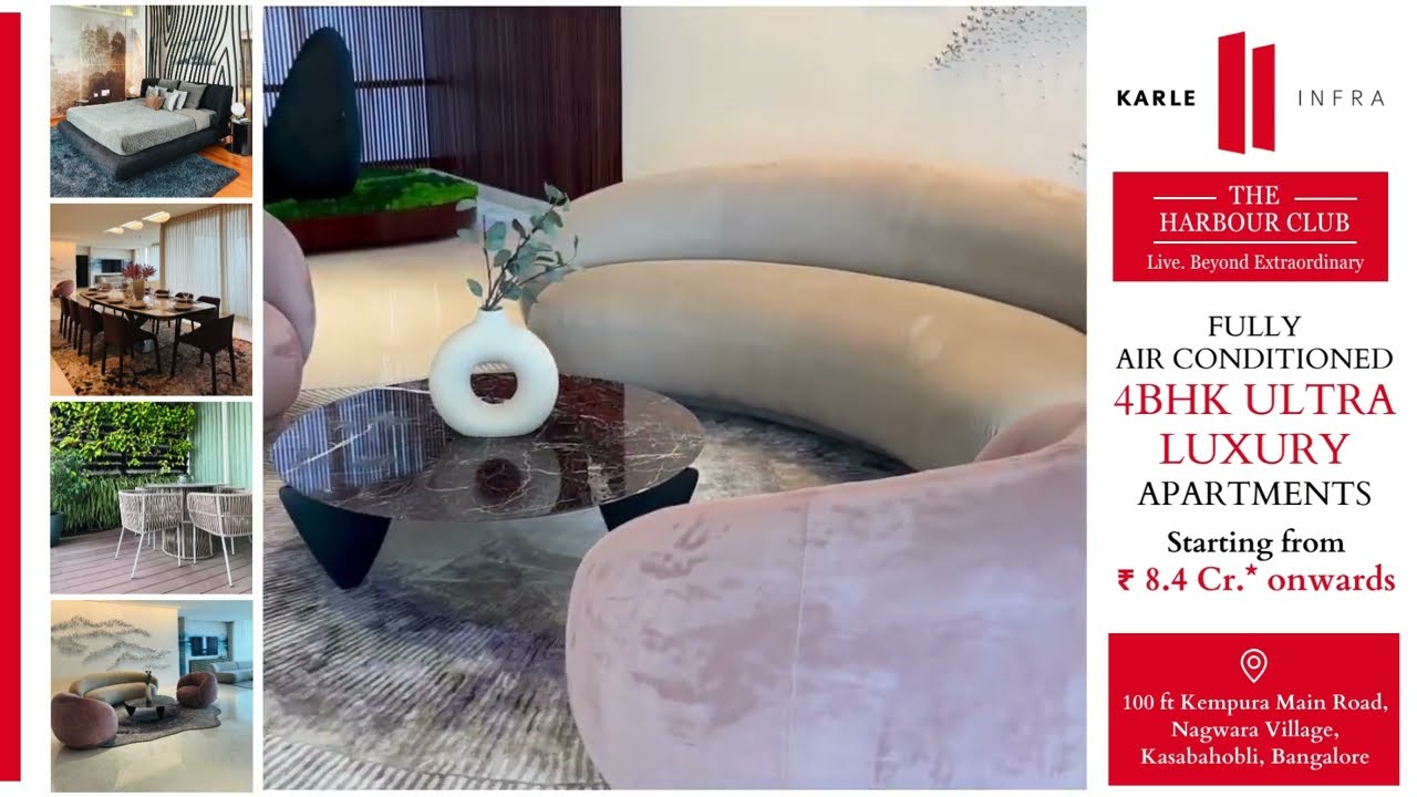 The Harbour Club | 4 BHK apartments & penthouses Luxury Apartment at Karle Zenith Hebbal Bangalore