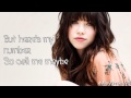 Carly rae jepsen  call me maybe with lyrics