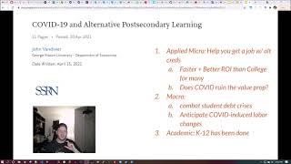 COVID-19 and Alternative Credentials (Academic Paper Review)