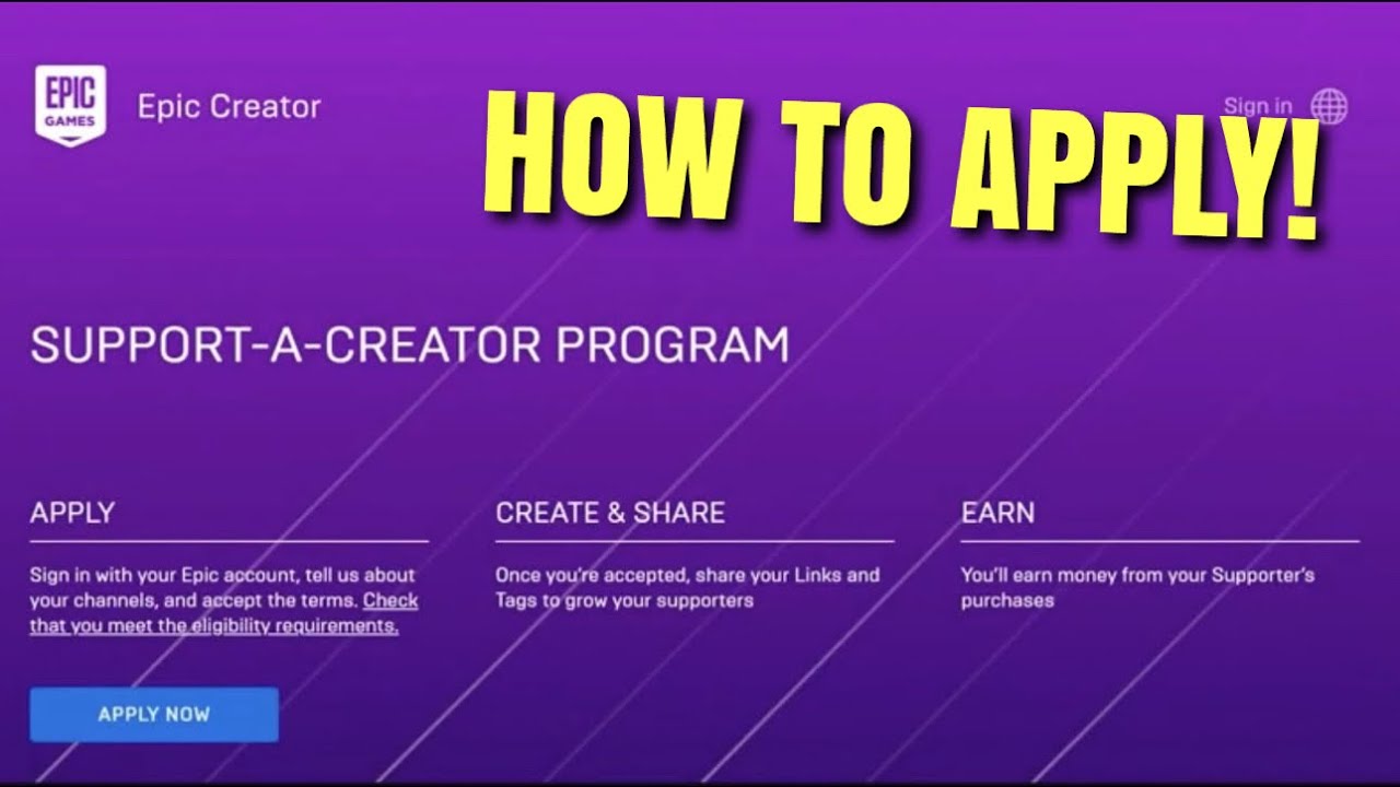 How To Apply For A Support A Creator Code! (Support A Creator Program ...