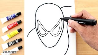 How to Draw and Paint SPIDER-MAN on Canvas (Acrylic Paint) screenshot 5