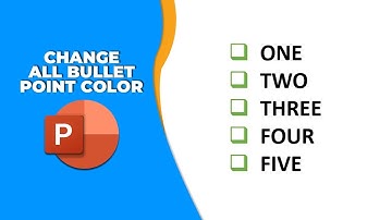 How to change all bullet point color in PowerPoint