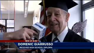 WWII vet receives high school diploma
