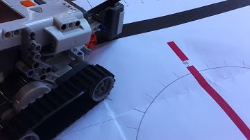 NXT is programmed with MATLAB and uses Light Sensor to drive along Course