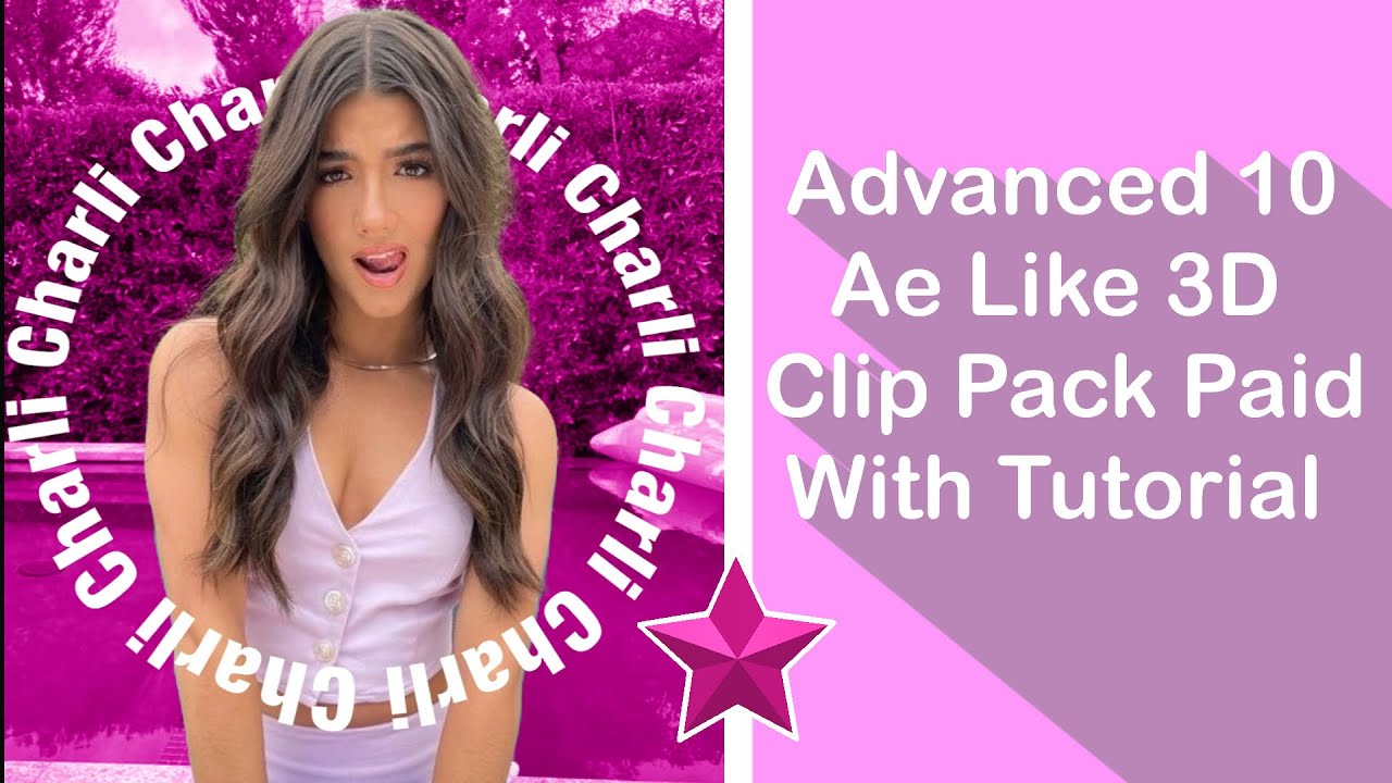 ADVANCED PAID 10 3D CLIP PACK VIDEO STAR AE LIKE & AMV + PRESETS & Qr Codes Zanieditz YouTube