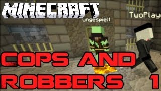 Minecraft: COPS AND ROBBERS Mini Game #1 - Mit BrokenthumbsTV, Ungespielt RewindmeLP und Kadlmedia screenshot 1