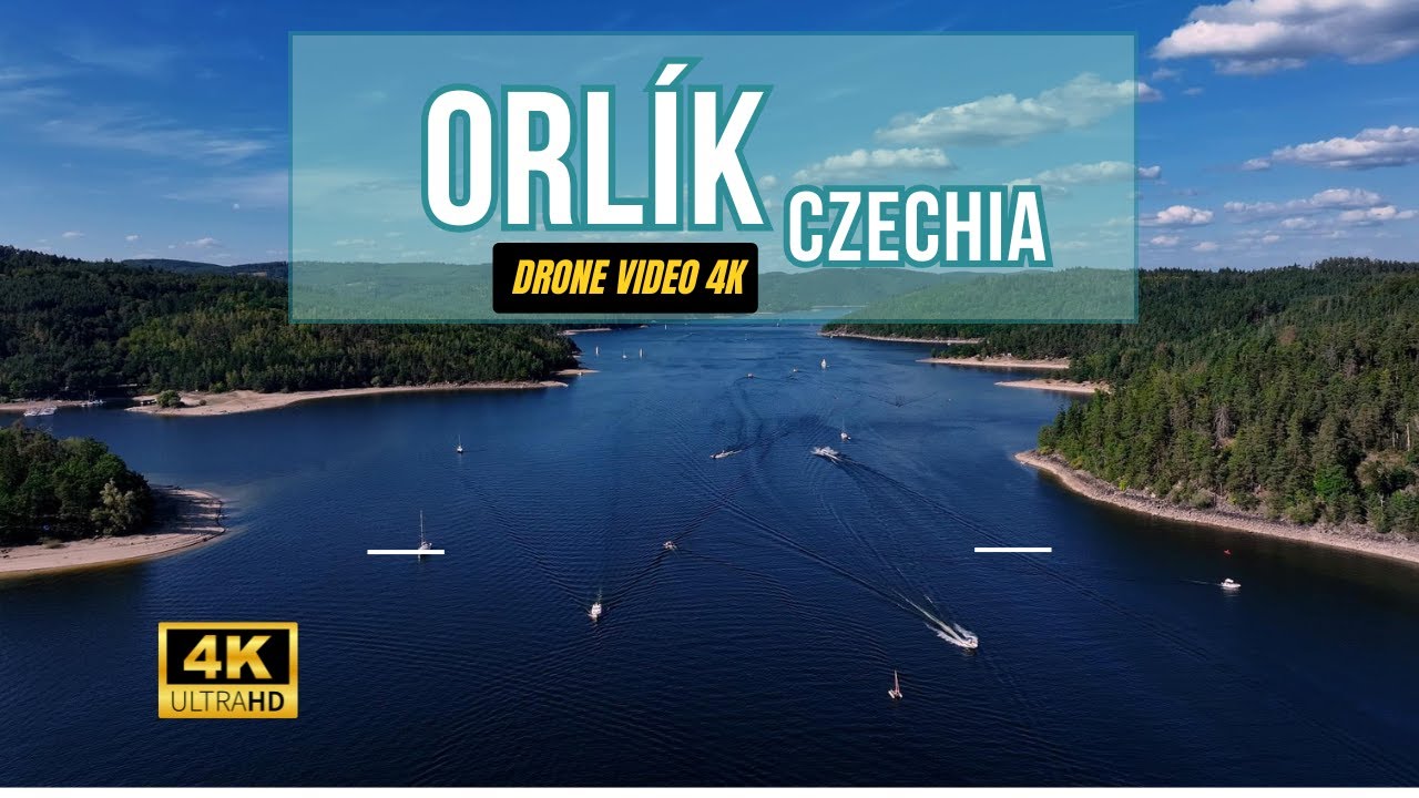 Přehrada Orlík - Česká republika / Orlík Dam - Czech Republic relax Drone Video 4K / DJI MAVIC 3 PRO