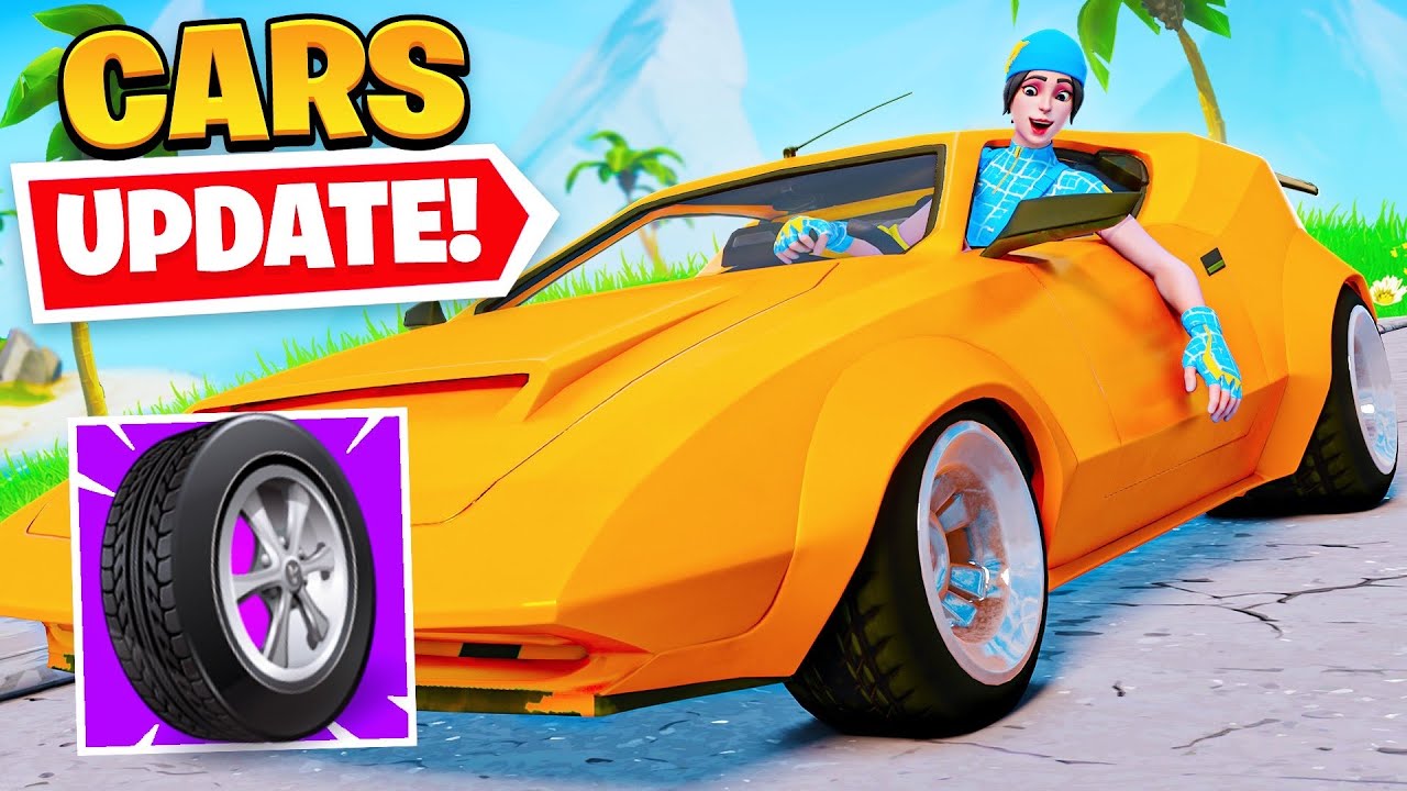 New Car Wheels Update In Fortnite Season 6 Youtube - roblox fortnite wheel update