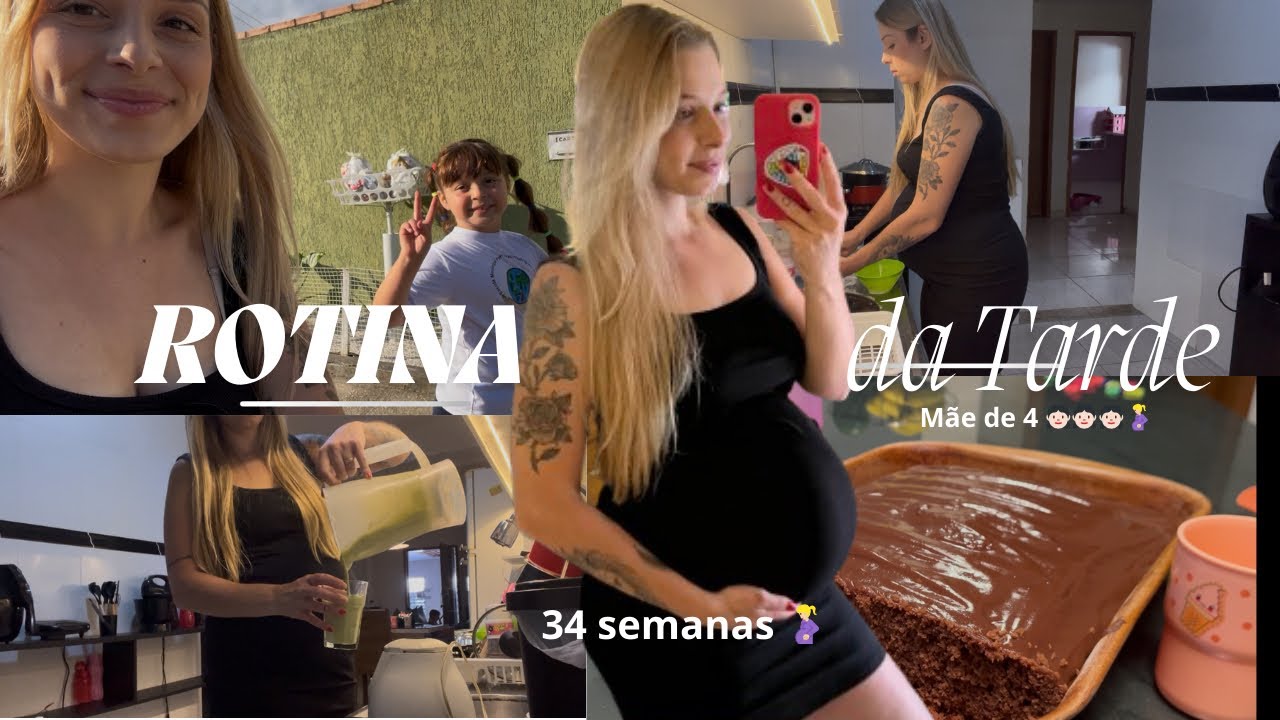 ROTINA DA TARDE | Fiz bolo para as meninas, fui no mercado, fiz vitamina de abacate, varri a casa
