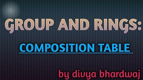 COMPOSITION TABLE: How to construct composition table for addition and multiplication operators