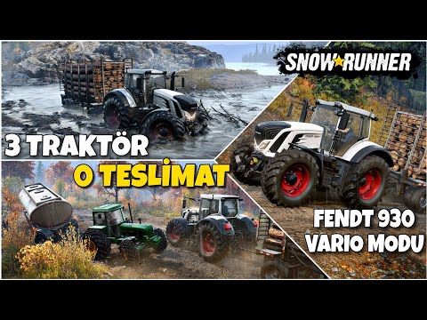 BAŞIMIZA GELMEYEN KALMADI | 3 🚜TRAKTÖR YÜK = 0 TESLİMAT 😅 | SNOWRUNNER TRAKTÖR MODLARI