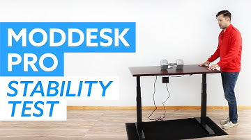ModDesk Pro Stability Test - Electric Standing Desk Wobble and Rocking Test