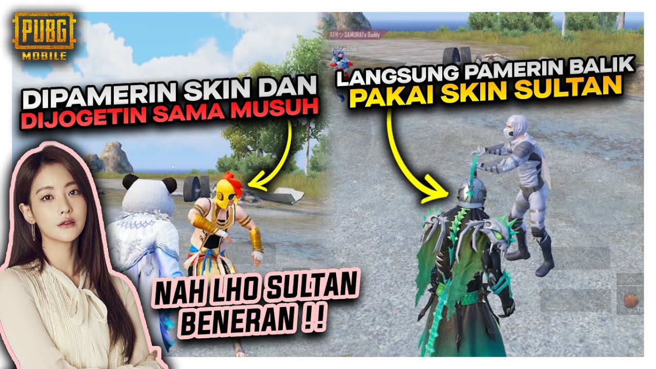 PRANK RANDOM  MALAH DIPAMERIN SKIN DAN DIJOGETIN , LANGSUNG KAGET KETIKA GANTI SULTAN - PUBG MOBILE