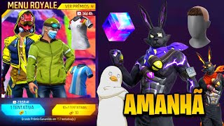 É AMANHÃ! NOVA ATUALIZAÇÃO OB53 DO FREE FIRE, OURO ROYALE...