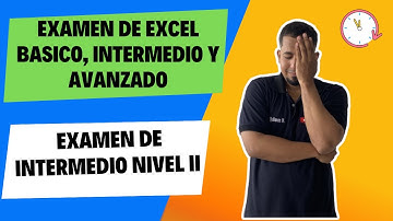 Examen de Intermedio nivel II en Excel Cap 4 #sepamosexcel #excelsepamos #sepamosexcelcurso #excel