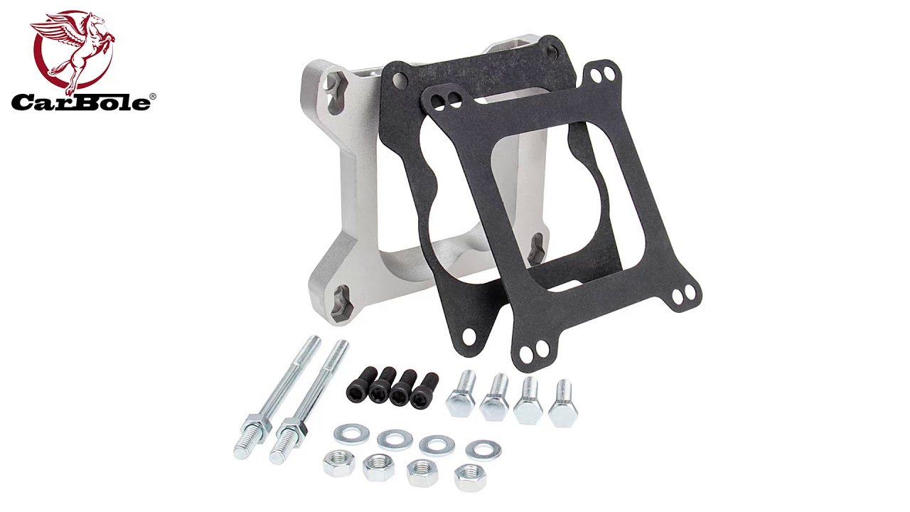 4 BARREL HOLLEY CARBURETOR ADAPTER PLATE SET FOR QUADRAJET MANIFOLD 1932 YouTube