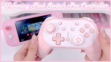 Unboxing Pink Nintendo Switch Pro Controller - Funlab