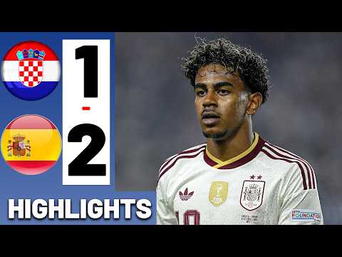 Croatia vs Spain 1-2 • Perisic & Merino Goals - Highlights Uefa Nations League 26/27