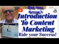 Introduction to content marketing  success net profit apsense youtube tips  tricks
