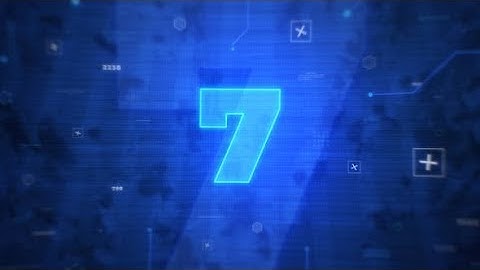 Digital Countdown Intro (After Effects template)