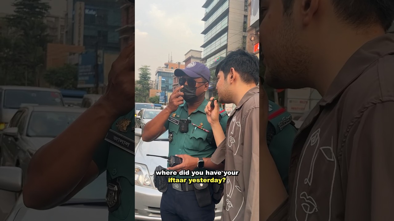 Asking POLICE what I EAT for IFTAR