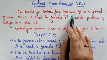 Context Free Grammar | CFG | Introduction | TOC | Lec-48 | Bhanu Priya