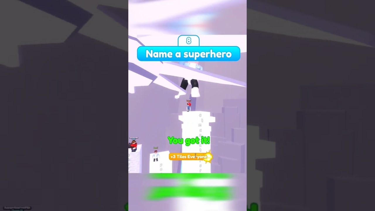 What is your favorite superhero? (Shortest answer wins in Roblox) #gameplay #youtubeshorts #roblox