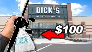 $100 Dick's Sporting Goods BUDGET Fishing Challenge! (Rod/Reel/Lures)