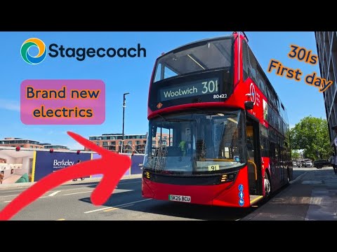 Route 301s new electrics & first day with stagecoach 