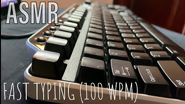 ASMR Fast Keyboard Typing (100 WPM) | Mechanical Keyboard | No Talking