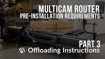 MultiCam Router Pre-install Requirements Part 3 of 4 – Offloading Instructions