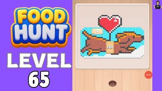 Food Hunt Pixel Puzzle Level 65 Full Walkthrough Solution