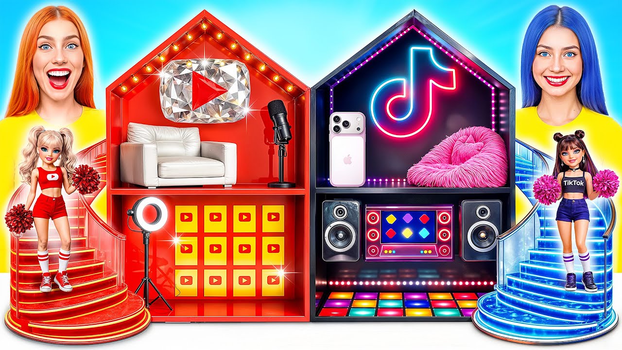 Строим Удивительный Кукольный Домик в Стиле Соцсетей | Креативные Лайфхаки Для Декора Multi DO Smile