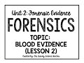 Decoding Blood Spatter Patterns in Crime Scene Analysis