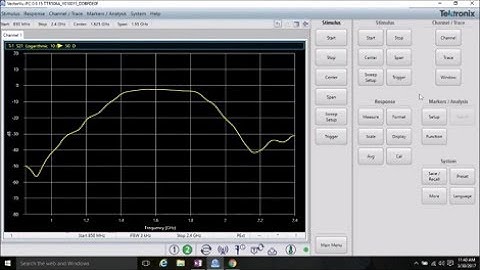 Making an Amplifier Gain Measurement using the Tektronix TTR500 VNA