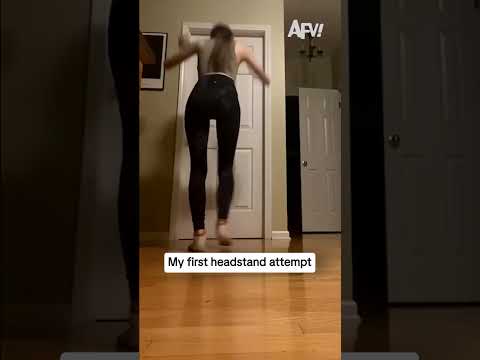 My first headstand attempt