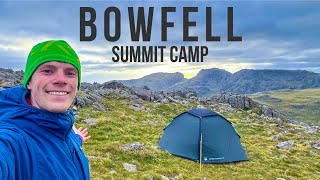 Solo Wild Camping On Bowfell