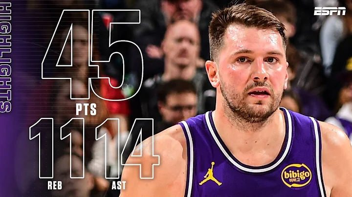 Luka Doncic HIGHLIGHTS 🎥 45-PT triple-double leads Lakers past Jazz | NBA on ESPN