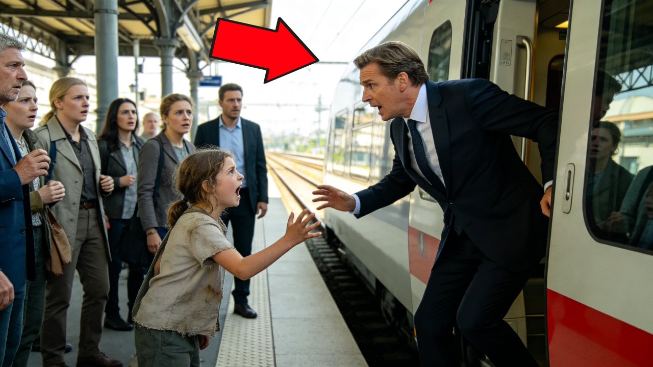 Ein armes Mädchen warnt den Millionär vor dem Zug – alle sind schockiert