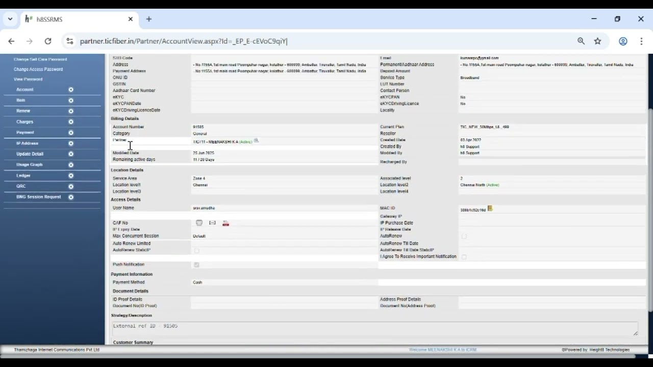TIC Fiber New Operator Portal | Customer Renewal, Recharge & Plan Change Explained